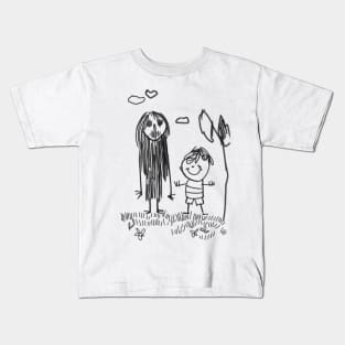 Nightmare Gallery: Chilling and Haunting Drawings by Children Kids T-Shirt